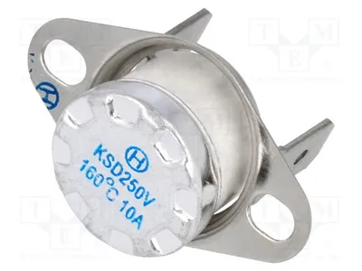 Zdjęcie produktu dla 1x Czujnik: Termostat Topen: 160°C, Wyjścia konfigurowalne: NC, Tclos: 130°C, Model: BT-H160V, Temperatura