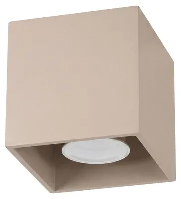 Produktbild von Deckenleuchte QUAD 1 taupe 1xGU10 10W Aluminium 10x10x10cm Sollux Lighting