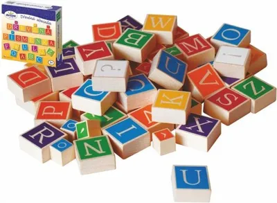 Produktbild von Holzalphabet in Schachtel 23x23x5cm