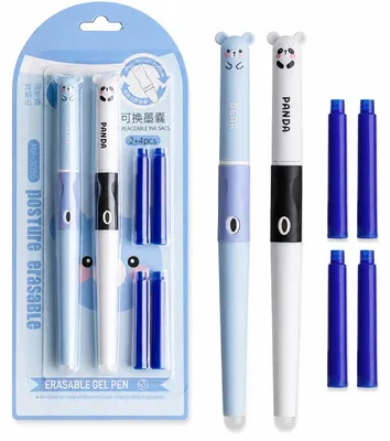 Productafbeelding van Set van 2 Radierbare Vulpen met 4 Blauwe Tintenpatronen