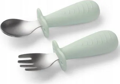 Image de Couverts en acier inoxydable pour enfants - menthe