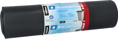 Obrázek produktu pro Papstar Müllsäcke 240l LDPE schwarz