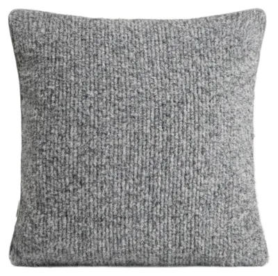 Obrázok produktu pre HOMLA, obliečka na vankúš, mäkká, sivá, s dekoratívnym pruhovým vzorom, 45 x 45 cm