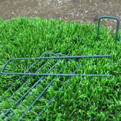 Image de Agrafes Métalliques Vertes Faura Fixation Robuste Pour Clôtures Et Brise-vues - Faura