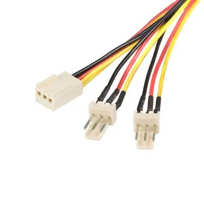 Zdjęcie produktu dla StarTech.com TX3SPLIT12, Molex (3-pin), 2 x Molex (3-pin), 0,3 m, Męska, Żeńska, Prosty