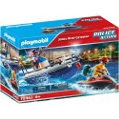 Productafbeelding van PLAYMOBIL Politie Actie: Juweelroof, set met speelfiguren, vanaf 6 jaar, 42 onderdelen