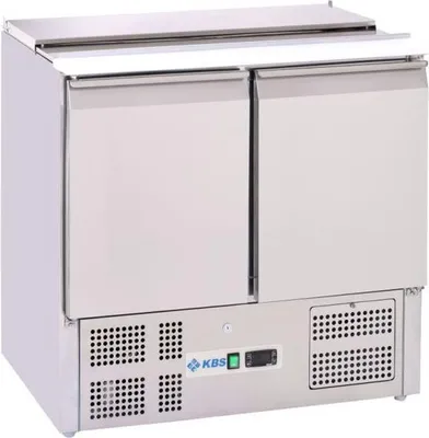 Produktbild von KBS Saladette 900x700x875 mm mit Schneidebrett Umluftkühlung steckerfertig