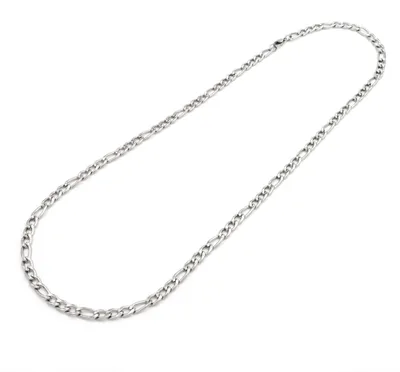 Produktbild von Vintageparts Figarokette Edelstahl 60cm Halskette Gliederkette 6mm