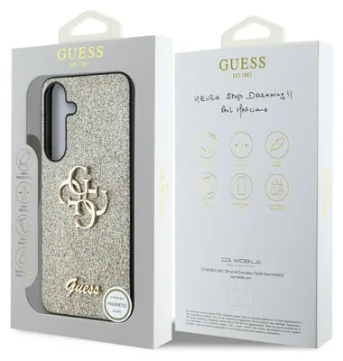 Obrázok produktu pre Guess Glitter Script Big 4G Logo (GUHCS25MHG4SGD) kryt pre Samsung Galaxy S25 Plus – Zlatý