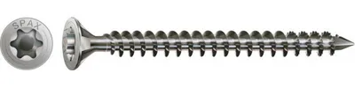 Produktbild von SPAX Holzbauschraube, 8 x 180 mm, 50 St, Vollgewinde, Senkkopf, T-STAR plus, CUT-Spitze, Edelstahl rostfrei A2 - 1207000801805