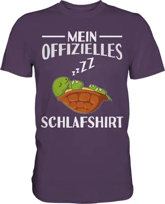 Produktbild von Offizielles Schlafshirt Nachthemd Schlafanzug Pyjama Schildkröte T-Shirt – Urban Purple / L