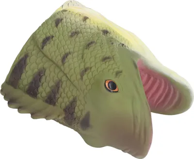 Produktbild von Weiche Fischhandpuppe, hohe Simulation, Basskopf, Spielzeug, interaktives Kinderspielzeug