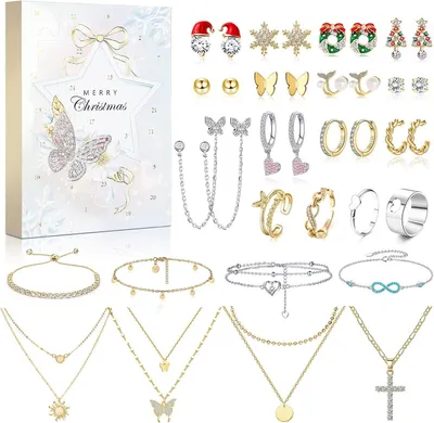 Image de Calendrier de l'Avent 2024 - Calendrier de Noël pour femmes et filles - Calendrier de l'Avent avec 24 surprises - Cadeau de Noël