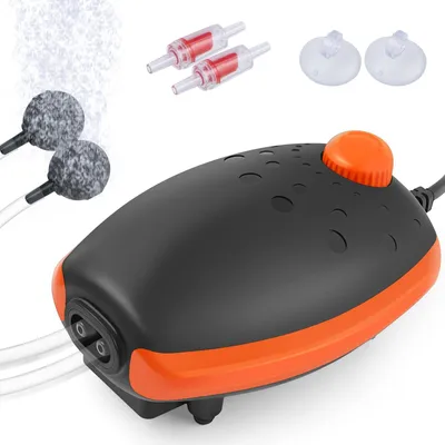 Productafbeelding van Luchtpomp - Aquarium luchtpomp - 300 l/u - Stil - Met accessoires voor aquaria tot 450 l