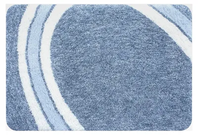 Produktbild von Badematte | Hochflor | Rutschfester Badvorleger | viele Größen | waschbar bei 40° | 55x65 cm | Blau