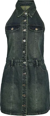 Produktbild von NOISY MAY Jeanskleid mit Neckholder und Knopfleiste Größe: S