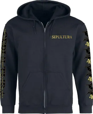 Produktbild von Sepultura Kapuzenjacke Herren Diskography schwarz L