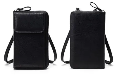 Produktbild von QKEPCY Handy Umhängetasche Damen Tasche Kunstleder Handytasche Kleine Geldbörse zu