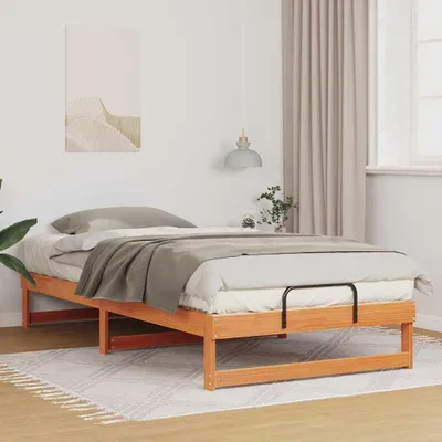 Obrázok produktu pre Maison Exclusive - Rám postele hnedý 100 x 210 cm Masívne borovicové drevo