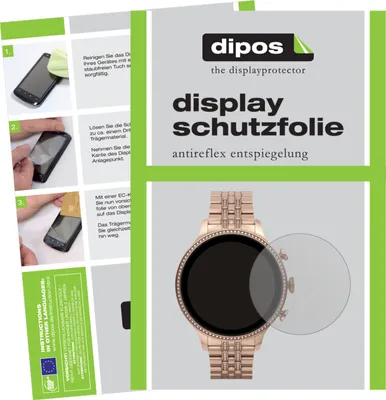 Produktbild von 2x Schutzfolie für Fossil Gen 6 (42 mm) Smartwatch matt Displayschutzfolie Folie Display Schutz dipos