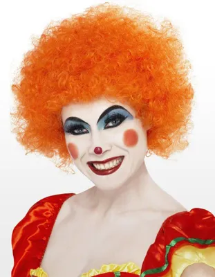 Produktbild von Clown Perücke orange für Karneval Faschingskostüm