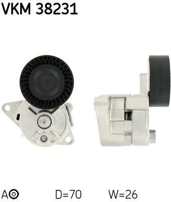 Produktbild von SKF VKM 38231 Spannrolle Keilrippenriemen für BMW 3 Limousine (E46) 5 Limousine (E39) 3 Touring (E46) 3 Coupe (E46) 5 Touring (E39)