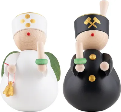 Immagine prodotto di Angelo e minatore colorati (8 cm) di Rauta