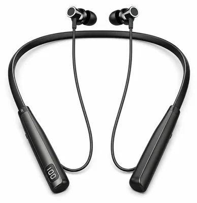 Produktbild von Bluetooth Sport Kopfhörer mit Nackenbügel, 80 Std. Akkulaufzeit, Bluetooth 5.4, IPX6 wasserdicht, In-Ear Ohrhörer mit Mikrofon für Joggen, Fitness & Training