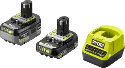 Produktbild von RYOBI Starterset RC18120-242X: 18 V Lithium Akkus und Ladegerät für Heimwerker