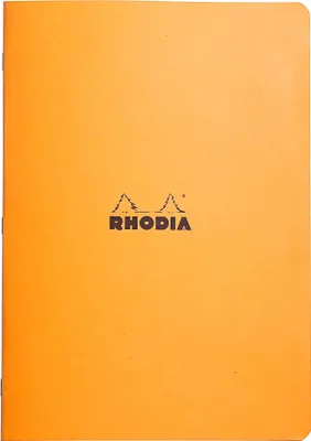 Produktbild von Rhodia 10x Notizheft Rhodia A4 48 Blatt kariert 80g - Orange 119164C