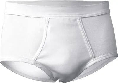 Produktbild von HERMKO 3240 Herren Slip mit Eingriff Unterhose aus 100% Baumwolle in vielen Farben bis Gr. 14, Größe:D 5 = EU M, Farbe:weiß