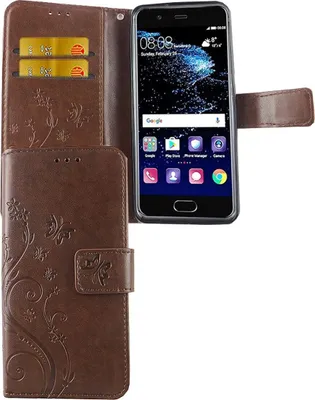 Produktbild von Schutz Hülle Blumen für Handy Huawei P10 Coffee