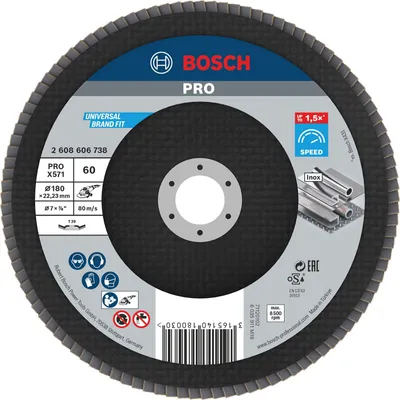 Image de Bosch PRO X571 Disque à lamelles 180 mm G60 - 2608606738