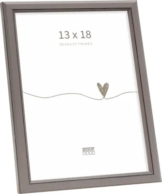 Zdjęcie produktu dla Ramka na zdjęcia Deknudt S236F7 szara drewniana 13x18 cm styl rustykalny