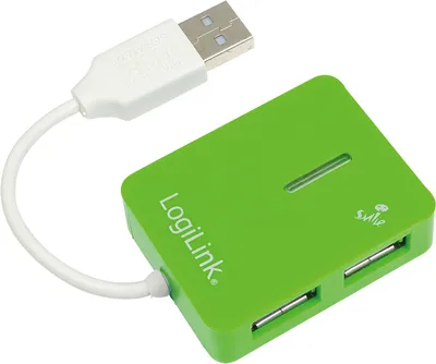 Obrázek produktu pro Rozbočovač LogiLink USB 2.0 Smile, 4 porty, žlutý