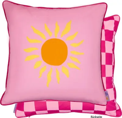 Produktbild von Kissen Karo - I love Summer (ca. 45x45 cm)