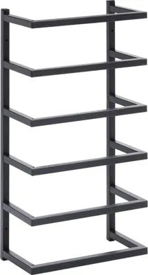 Produktbild von vidaXL Handtuchständer Schwarz 24x12x48 cm Stahl