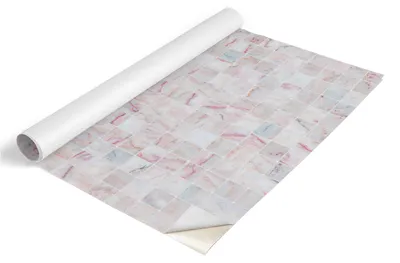 Produktbild von Tulup Möbelfolie - Klebefolie Möbel - Selbstklebende Folie 100x50 cm - Möbelfolie Schrank - Folie für Möbel - Möbelfolie Küche - Wasserdicht - Abwaschbar - Selbstklebend - Luftblasenfrei - Pastellmosaik
