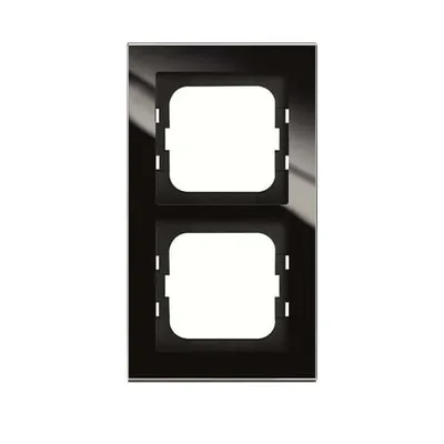 Zdjęcie produktu dla Busch-Jaeger 1722-245, Czarny, Szkło, Bezśrubowe, Busch-Jaeger, Połysk, IP20