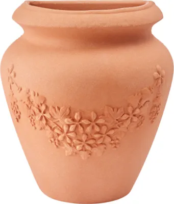 Produktbild von Garden Italia Vasen - GERLA Wandvase ORCIO Seite 28 cm - Höhe 31 cm - Hergestellt in Italien - 100 % recycelbar - Vase aus IMPRUNETA-Farbharz - Leicht - stoßfest, 31