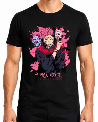 Obrázok produktu pre Jujutsu Kaisen Sukuna King of Curses Anime Aesthetics Gift Manga Pánske tričko, čierne, XXL