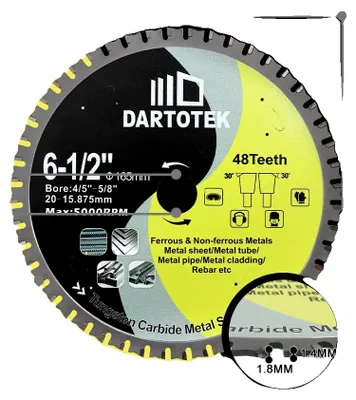 Image de Lame de scie circulaire, 48 dents, carbure durable, 1 pièce