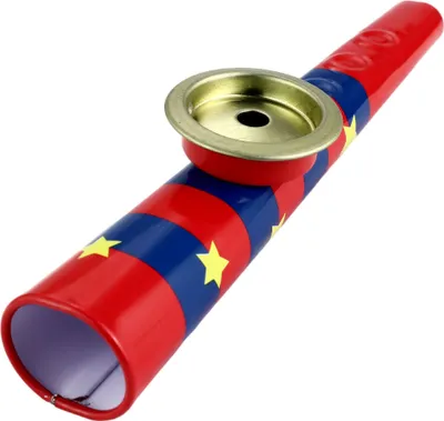 Produktbild von Blechspielzeug - Kazoo aus Metall Musikinstrument rot
