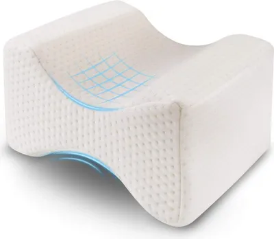 Produktbild von Kniekissen, Orthopädisches Knie-Kissen für Hüfte, Memory Foam Kniekissen Schlafen sorgt für Druckentlastung von Hüft-, Rücken- und Knieschmerzen, Beinkissen für Seitenschläfer, Leg Pillow.