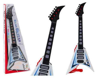 Produktbild von E-Gitarre für Kinder, leichte Melodien, weiß