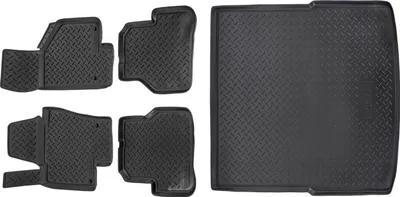 Image de 3D Tapis en caoutchouc pour VW Passat B6 / B7 Break 2005-2015 et bac de coffre NORM