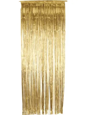 Produktbild von Goldener Lamettavorhang Vorhang Lametta gold 91x244 cm