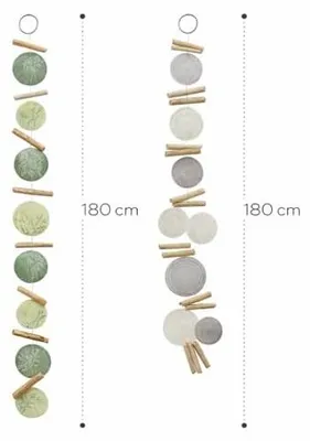 Productafbeelding van Capiz Garland - Decoratie met Driftwood - 180 cm