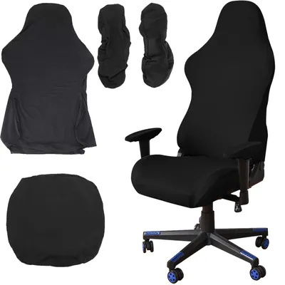 Produktbild von Gaming-Stuhlbezug, 8-teiliges Gaming-Stuhlset, Bürostuhlbezug mit Armlehnen/Rückenlehne/Sitzkissenbezug für Bürostühle, für Computerstühle/DX Racing/PC-Stuhlbezug, Stuhl - ohne Stuhl