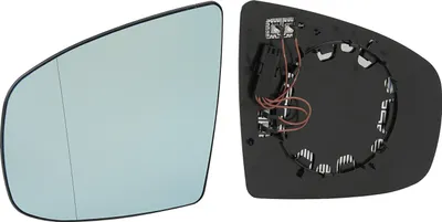 Image de Johns, Miroir de remplacement gauche adaptable sur BMW X6 E71/E72 05/08- avec plaque de support asphérique